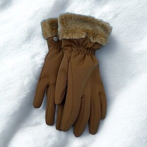 Like New! HEAD Weatherproof Faux Fur Winter Gloves